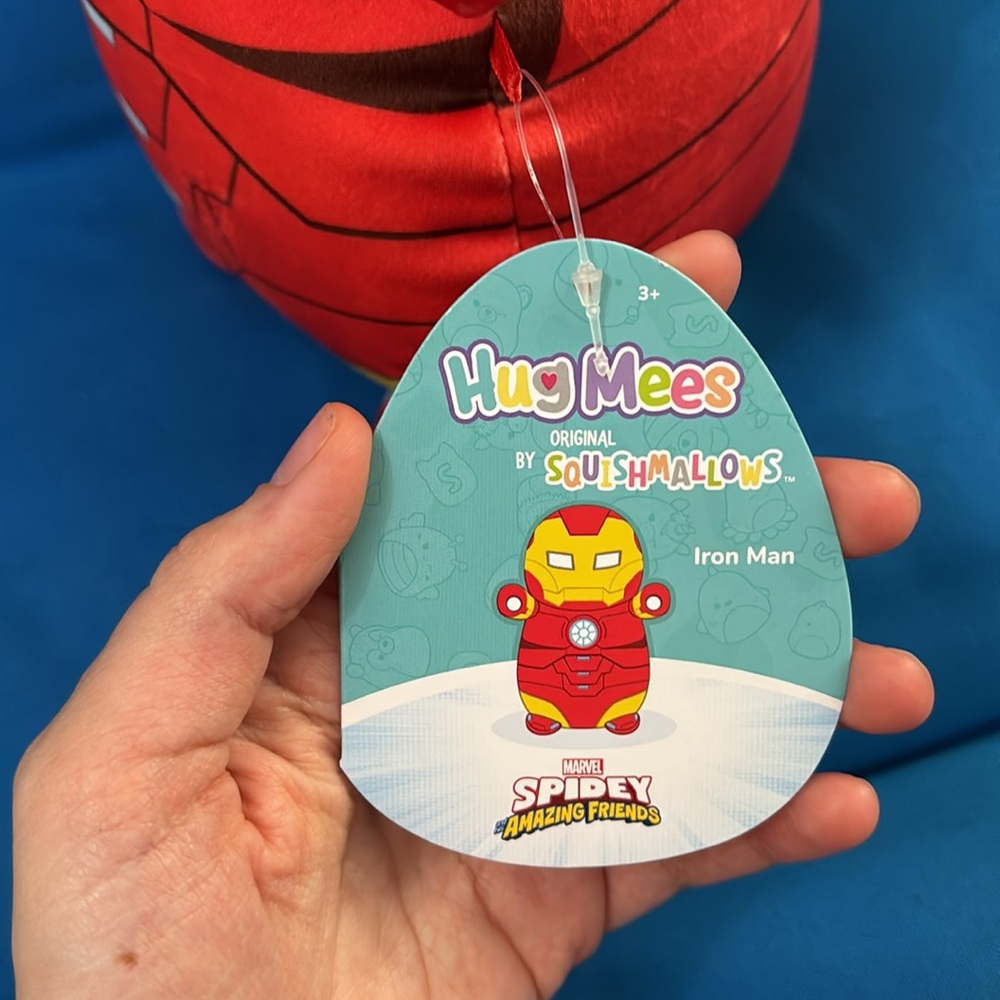 Original SquishMallows Named Ironman Marvel Hug Mees Size 10 “ inch NWTS - Picture 3 of 9